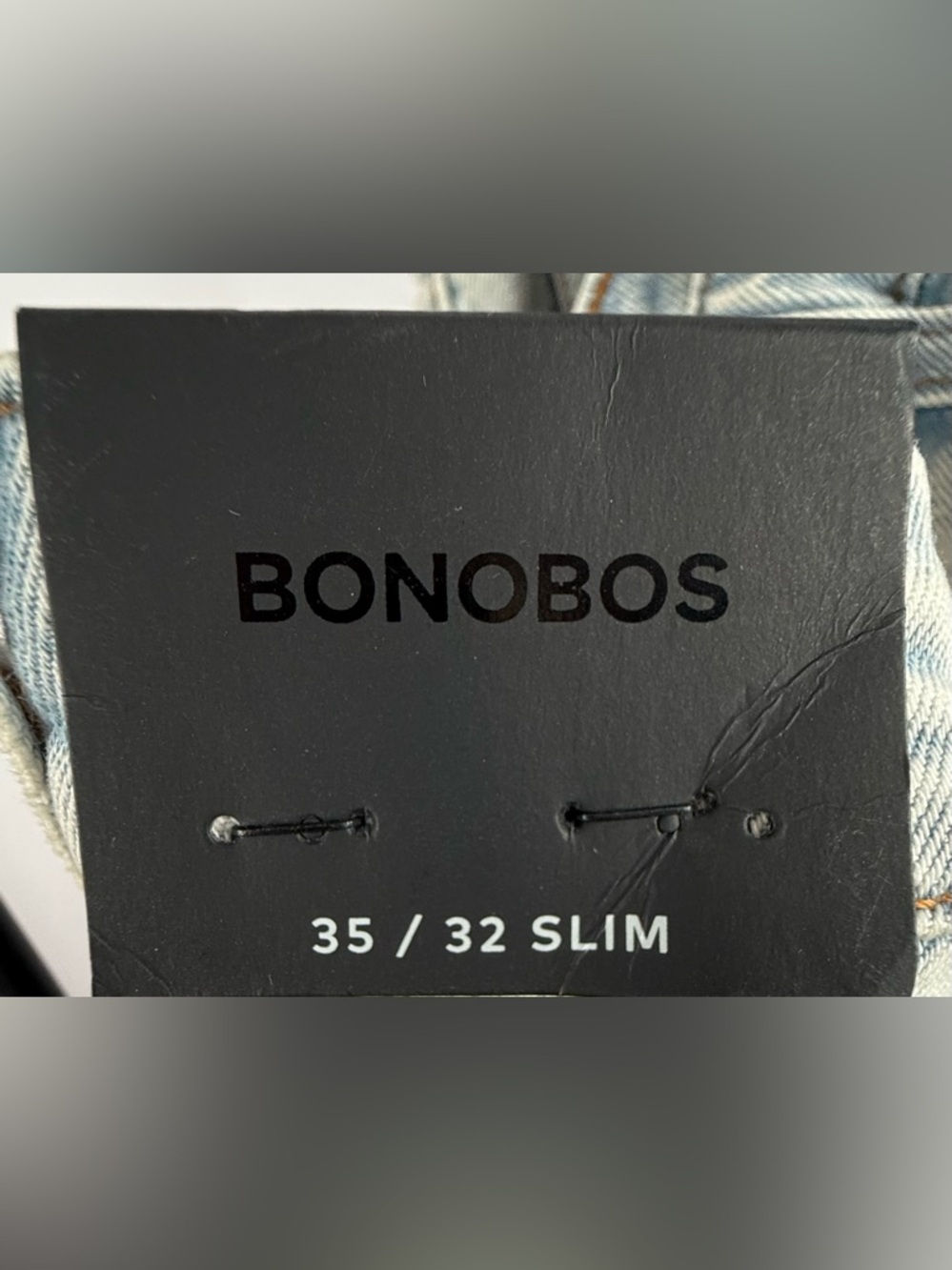 Bonobos Slim Fit Jeans 35x32 Light Wash Stretch Denim Men’s - Picture 5 of 6